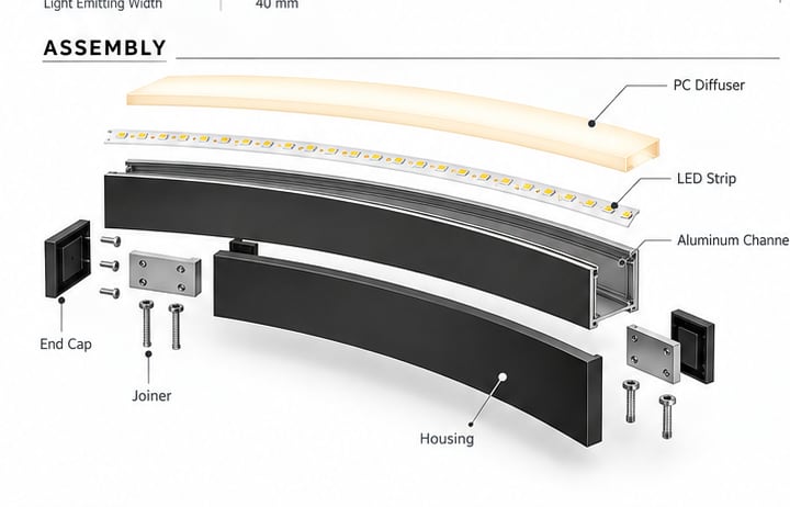 Custom light structure and components